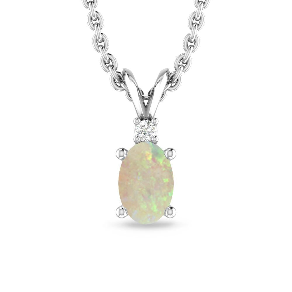 White Gold - Opal