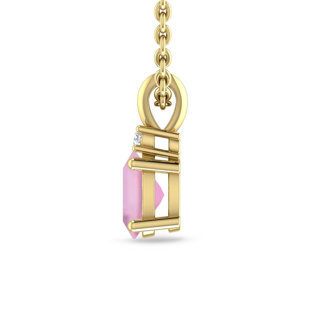 Yellow Gold - Pink Tourmaline