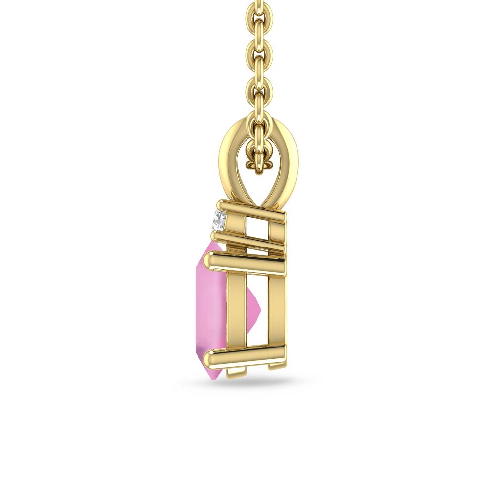 Yellow Gold - Pink Tourmaline