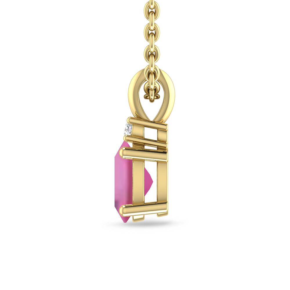 Yellow Gold - Pink Tourmaline