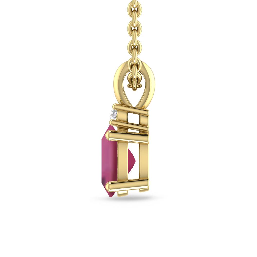 Yellow Gold - Pink Tourmaline