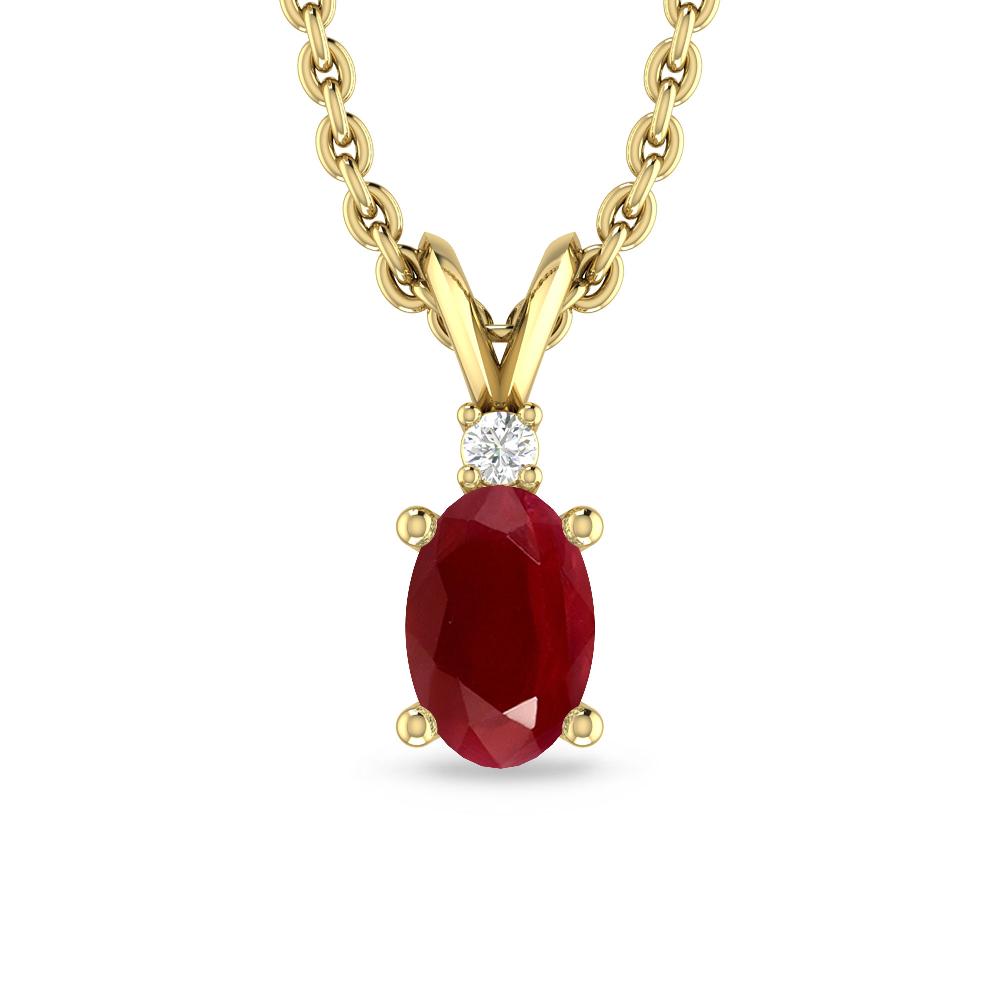 Yellow Gold - Ruby