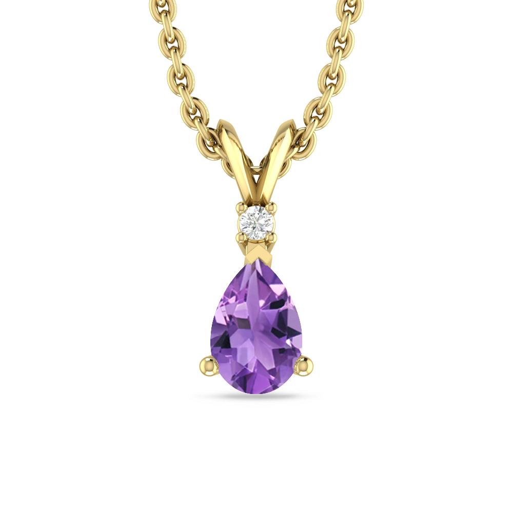 Yellow Gold - Amethyst