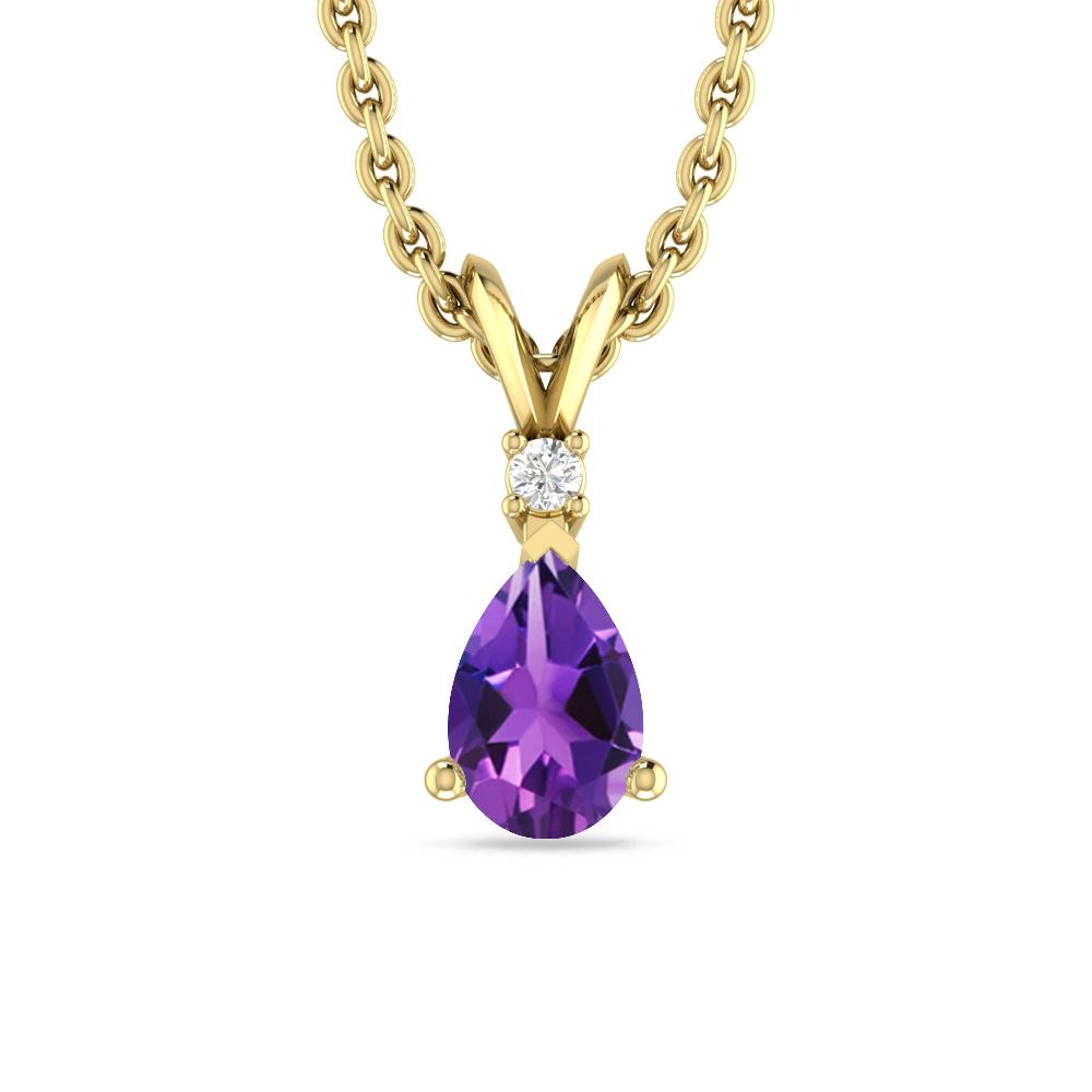 Yellow Gold - Amethyst