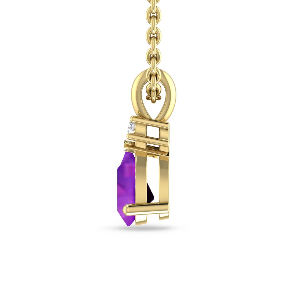 Yellow Gold - Amethyst