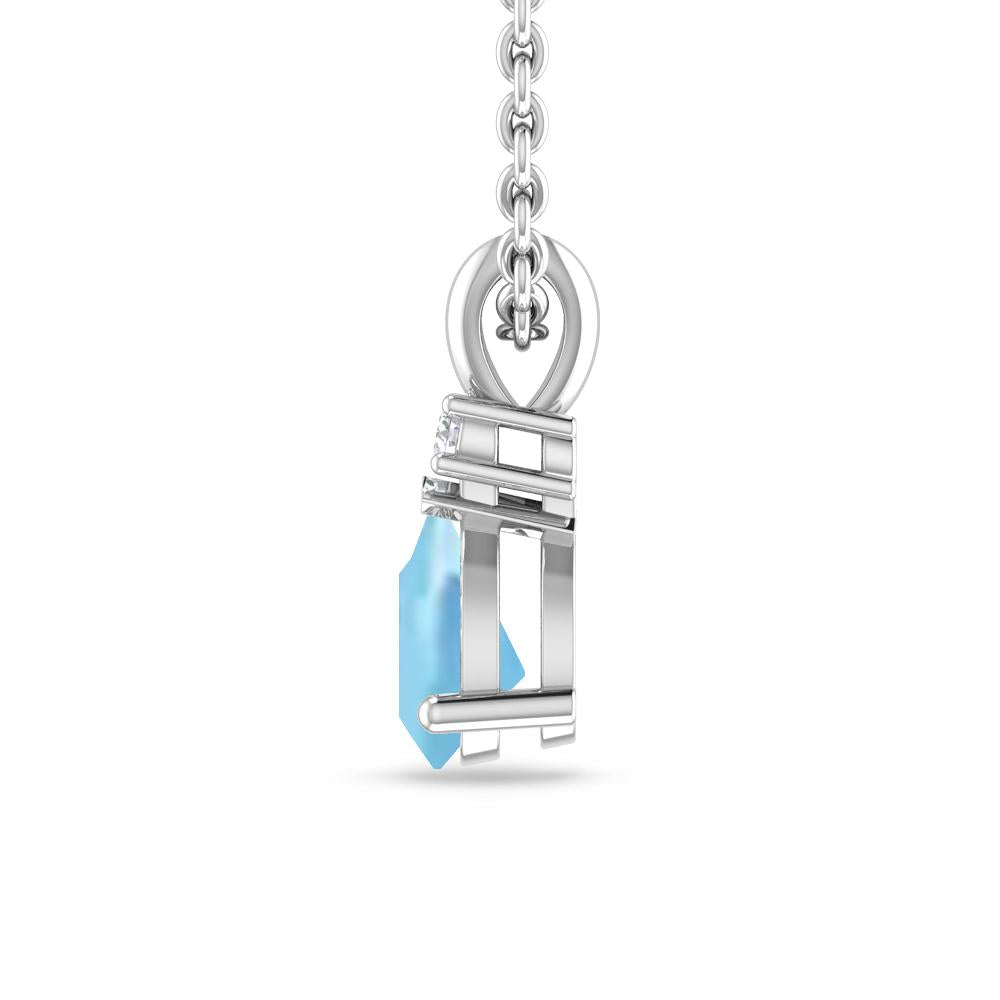 White Gold - Aquamarine