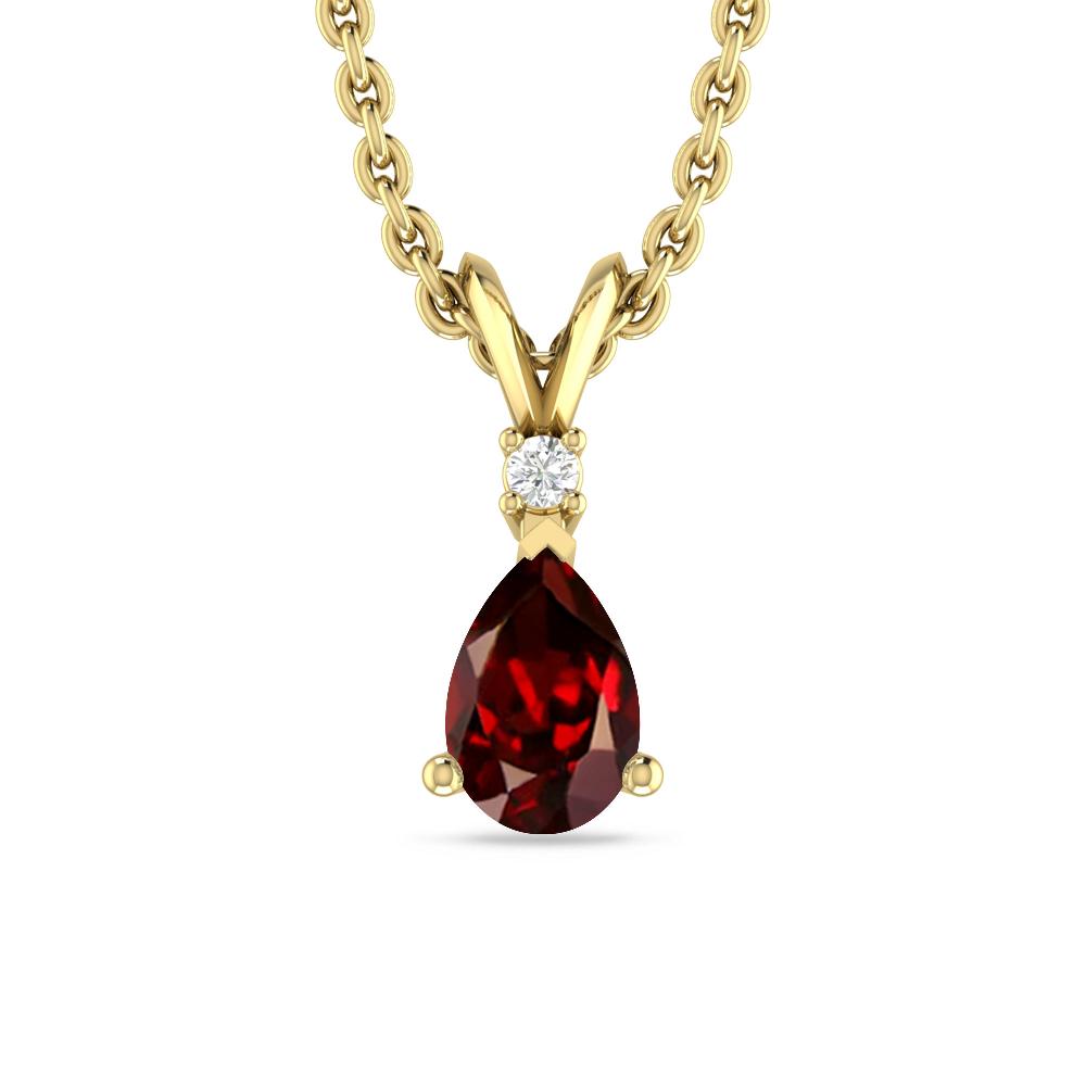 Yellow Gold - Garnet