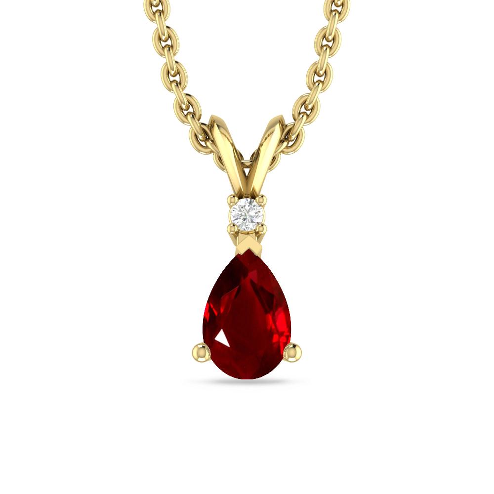 Yellow Gold - Ruby