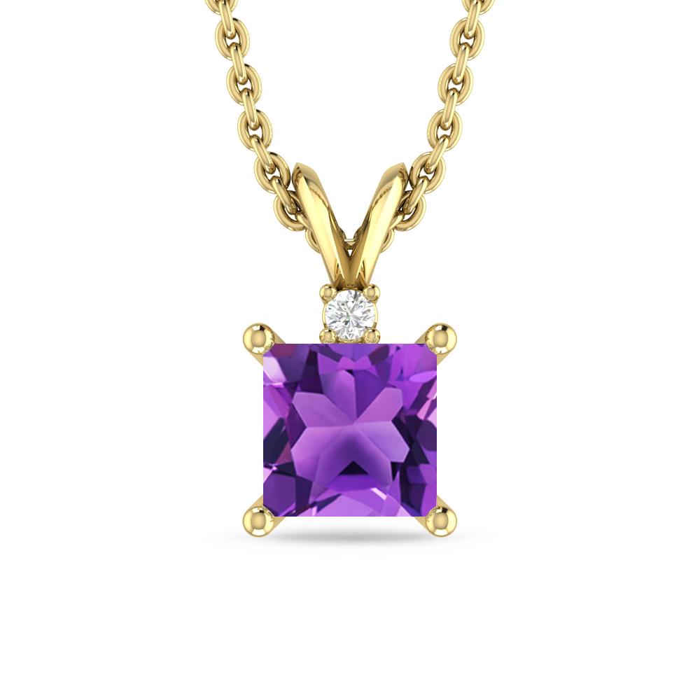 Yellow Gold - Amethyst