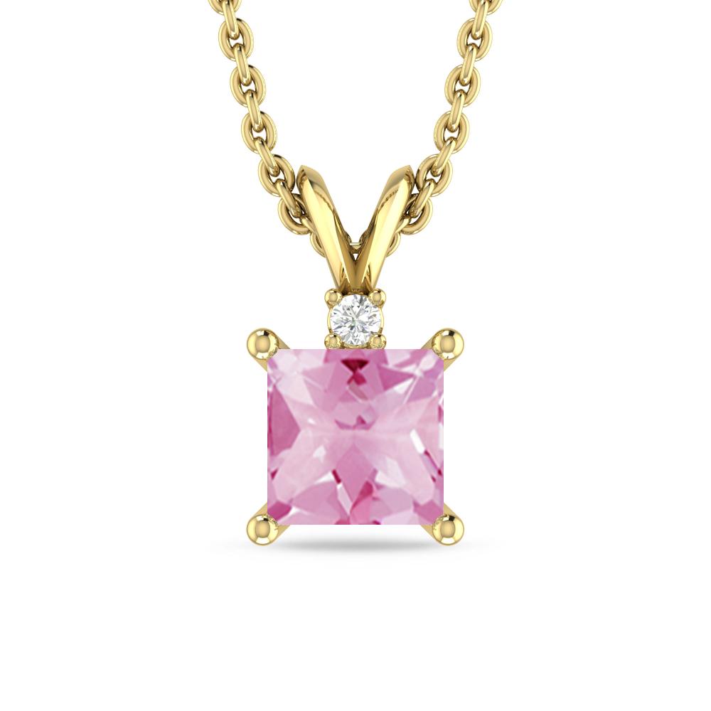 Yellow Gold - Pink Tourmaline