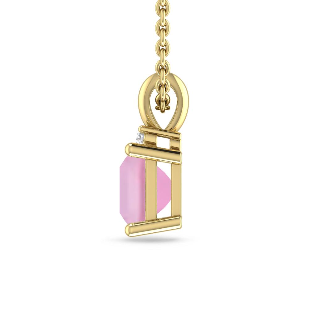 Yellow Gold - Pink Tourmaline