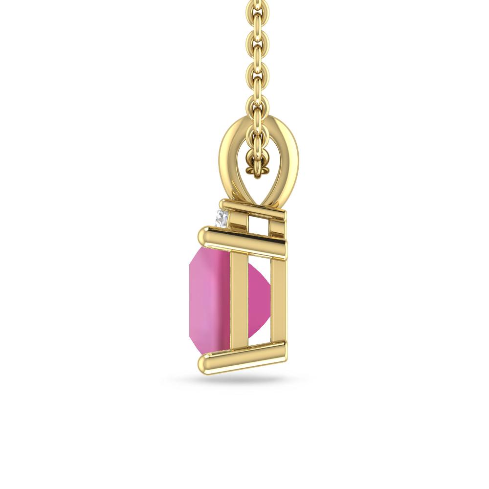 Yellow Gold - Pink Tourmaline