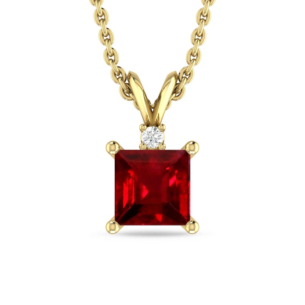 Yellow Gold - Ruby