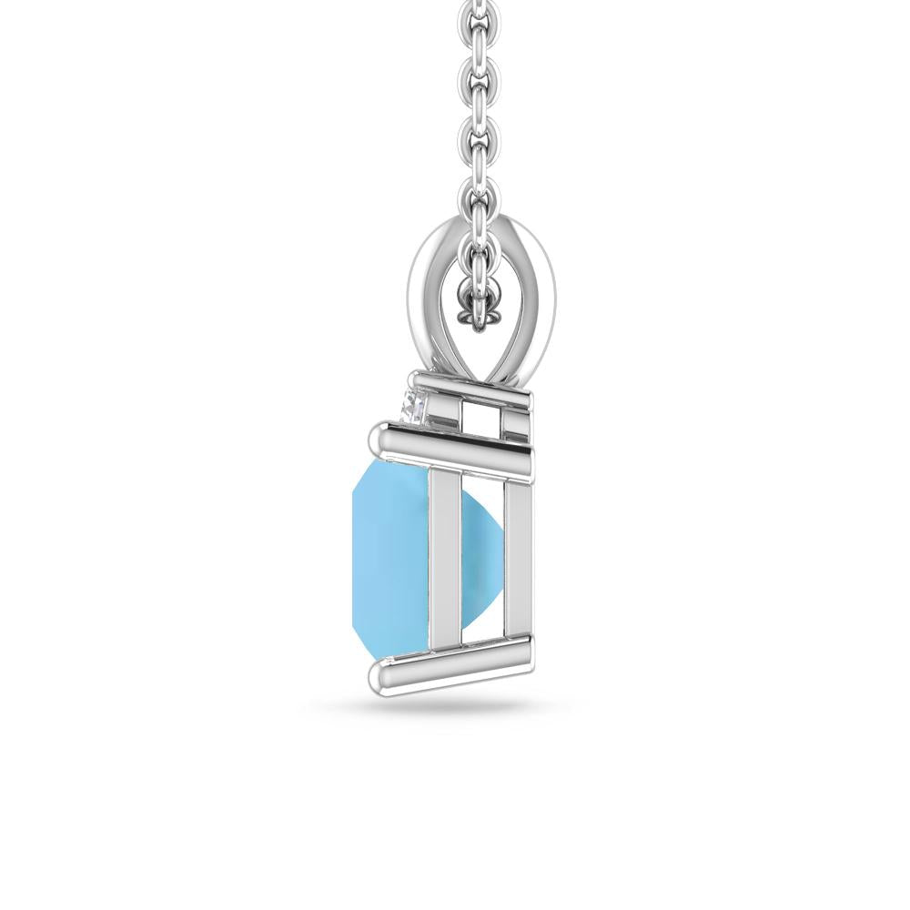 White Gold - Blue Topaz