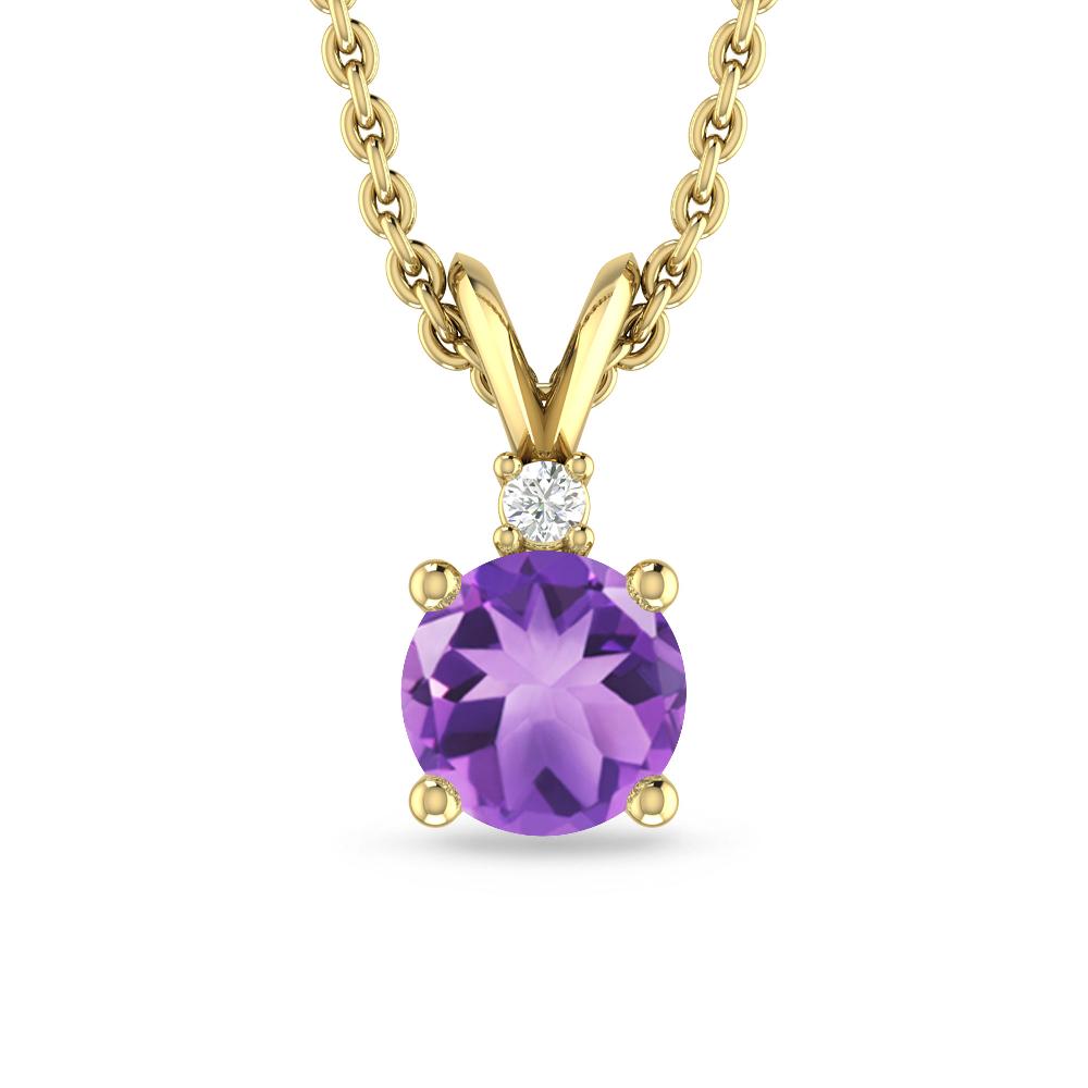 Yellow Gold - Amethyst