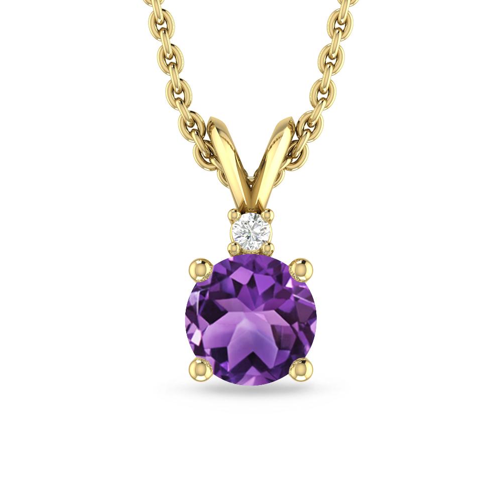 Yellow Gold - Amethyst