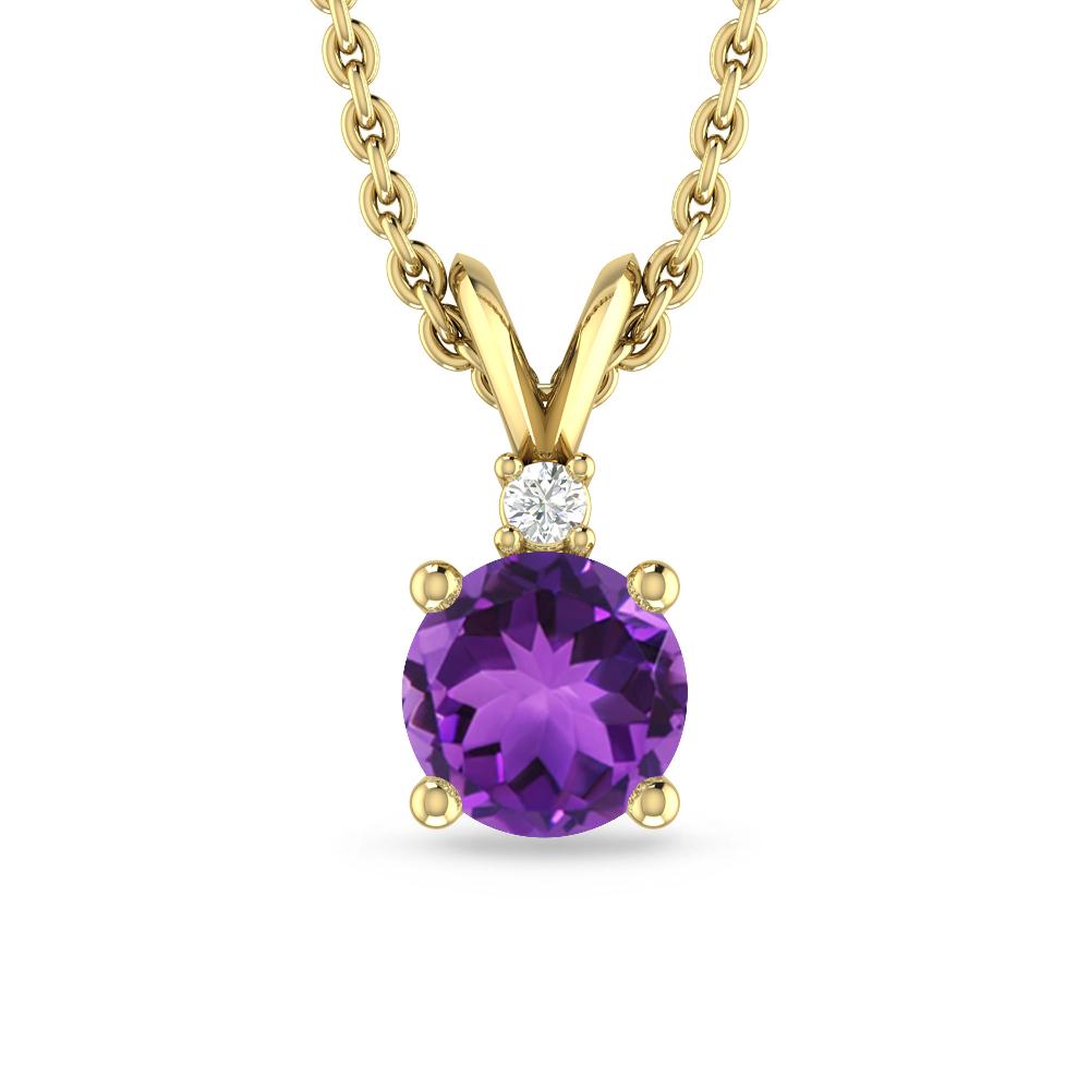 Yellow Gold - Amethyst