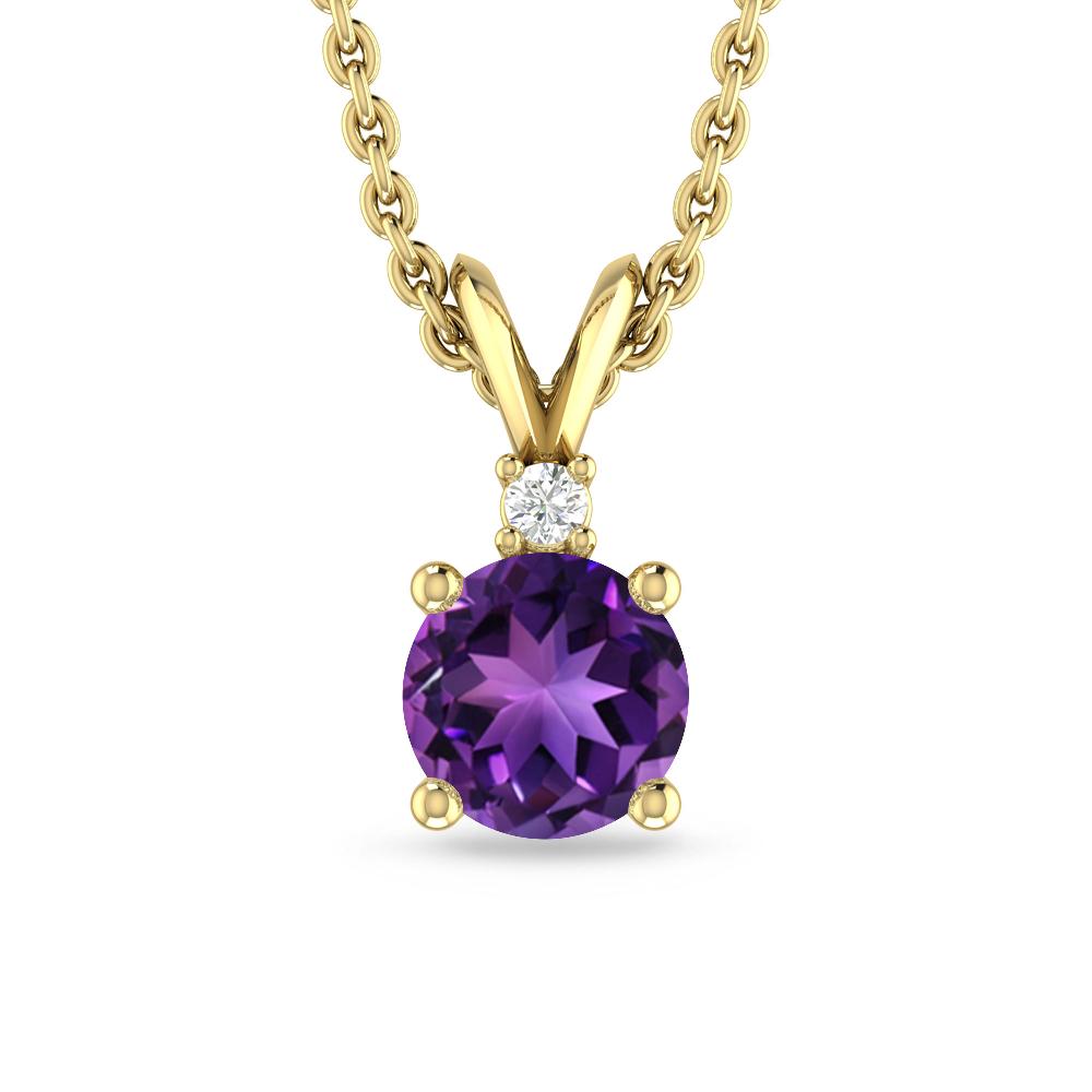 Yellow Gold - Amethyst