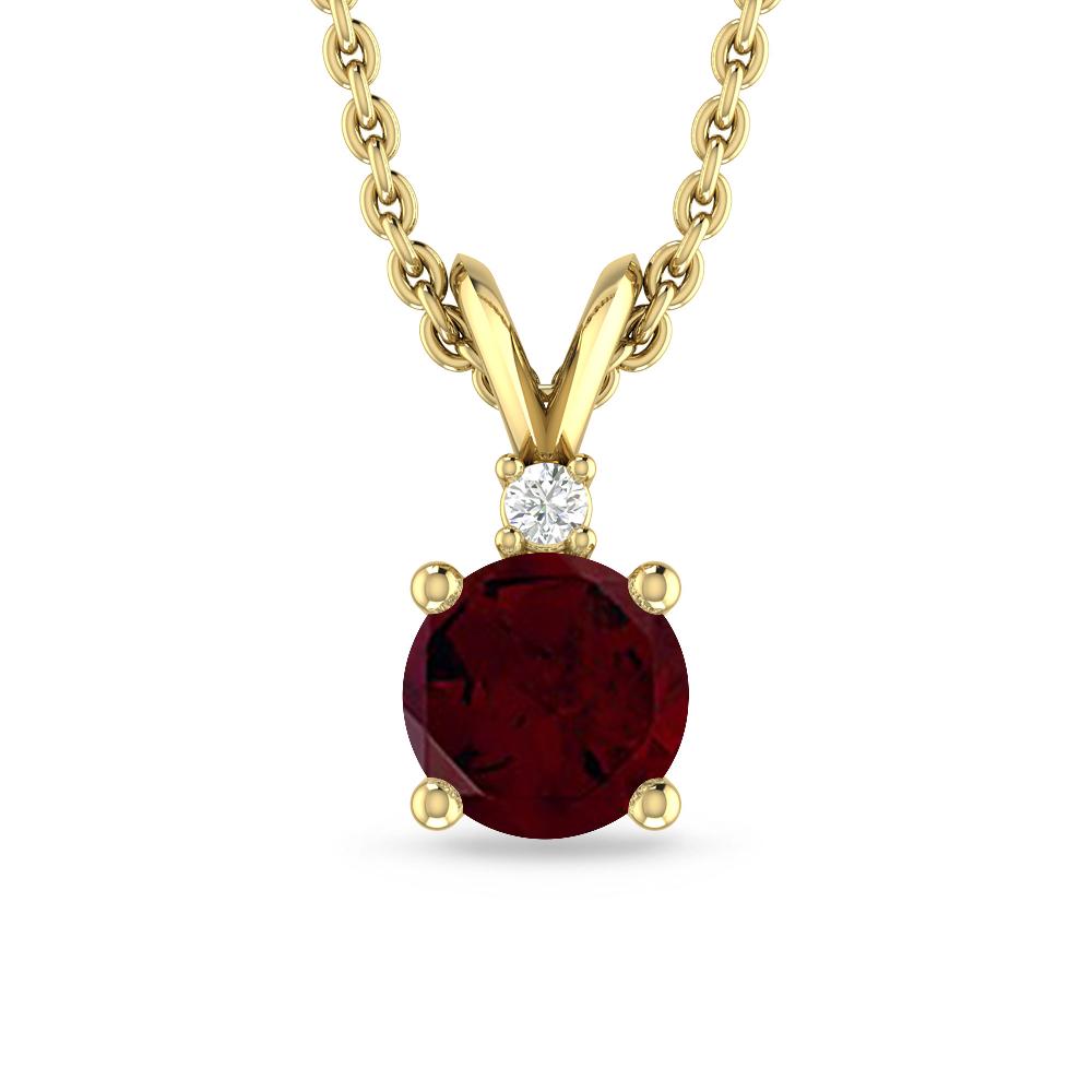 Yellow Gold - Garnet