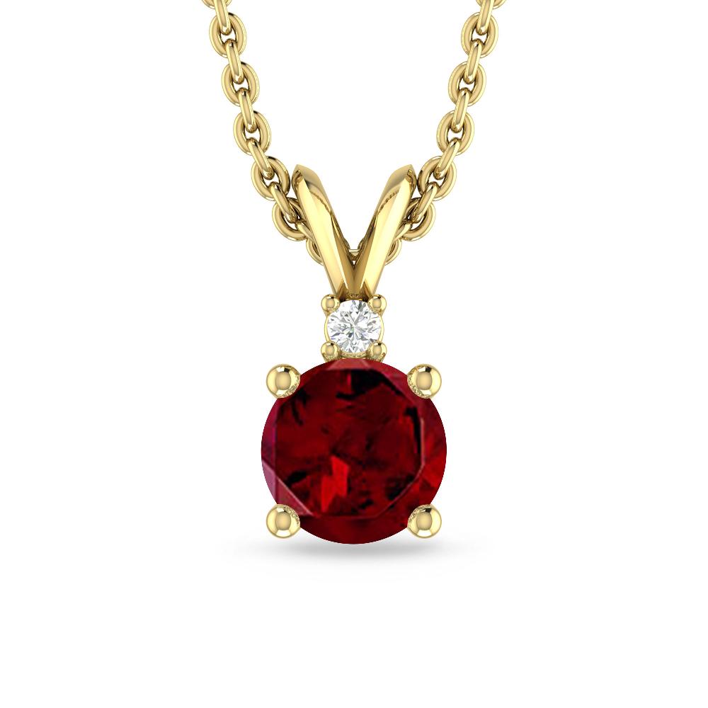 Yellow Gold - Garnet