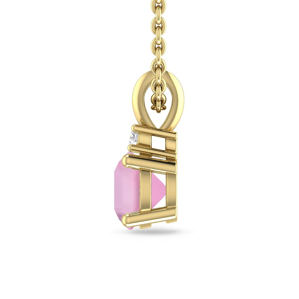 Yellow Gold - Pink Tourmaline