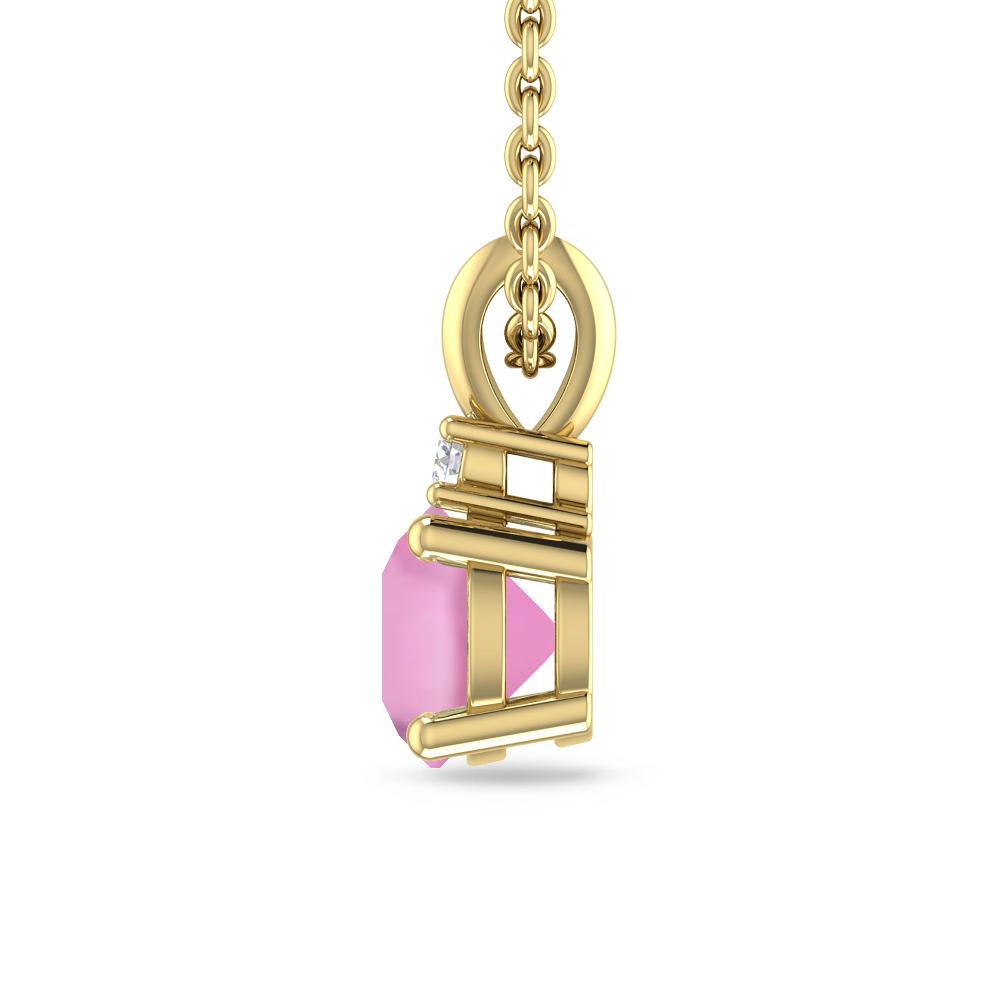 Yellow Gold - Pink Tourmaline