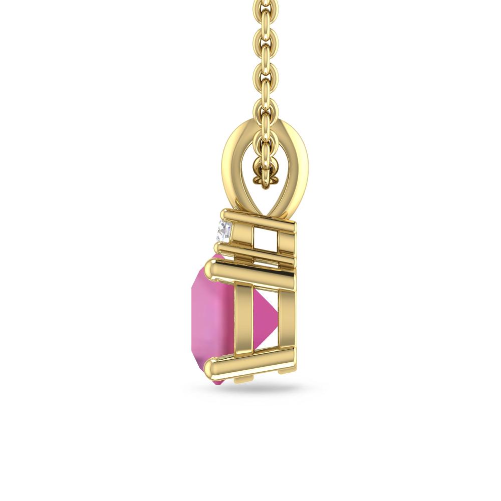 Yellow Gold - Pink Tourmaline