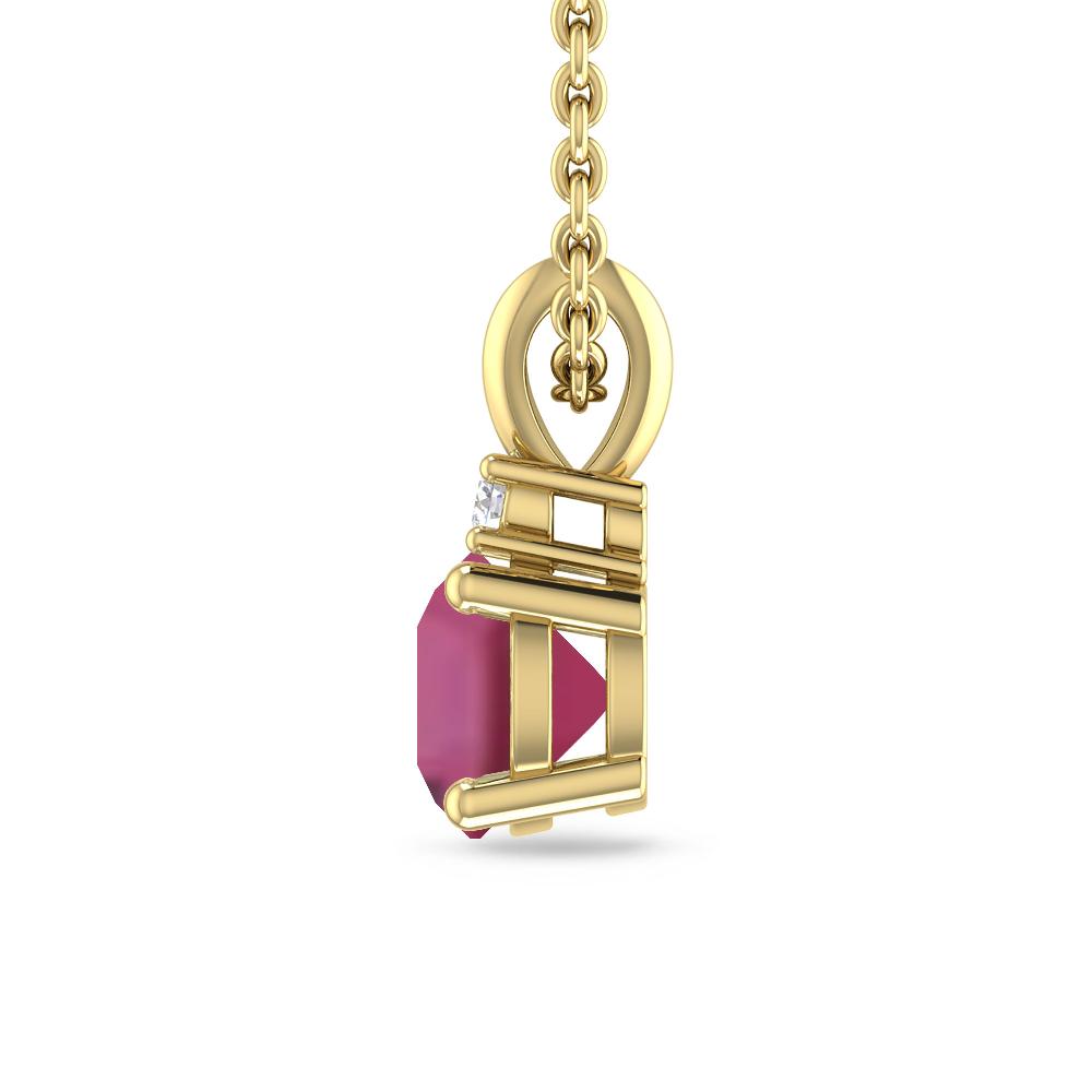 Yellow Gold - Pink Tourmaline