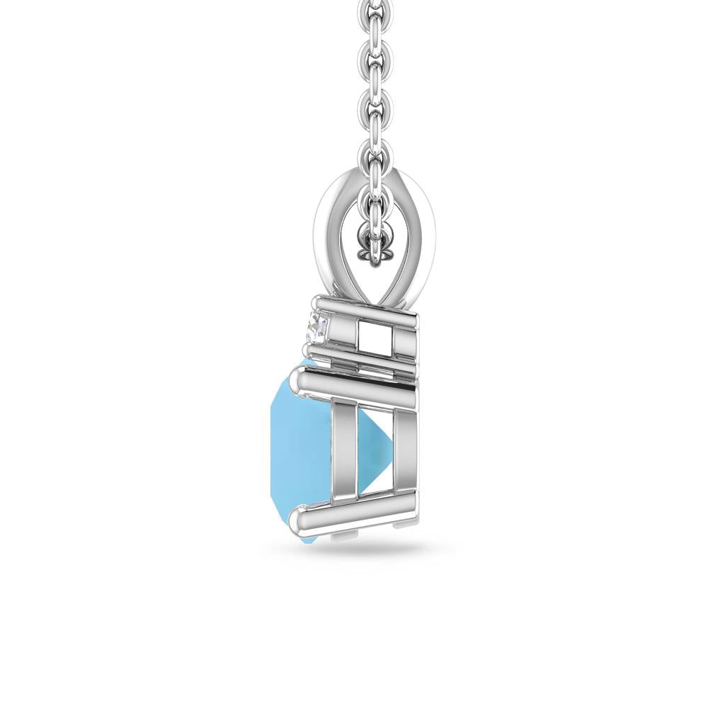 White Gold - Blue Topaz