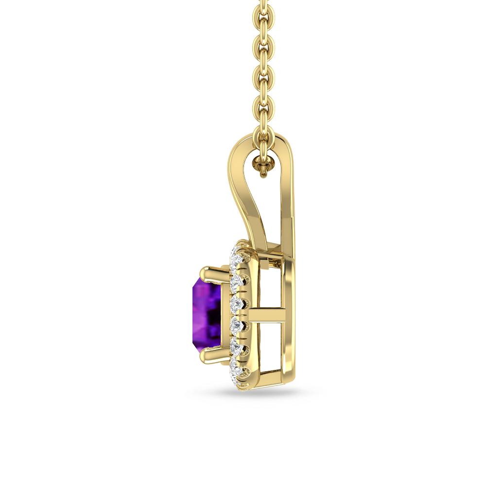 Yellow Gold - Amethyst