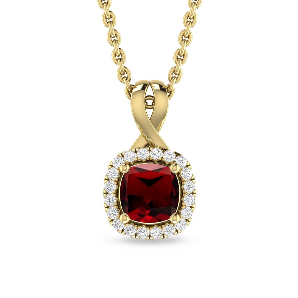 Yellow Gold - Garnet