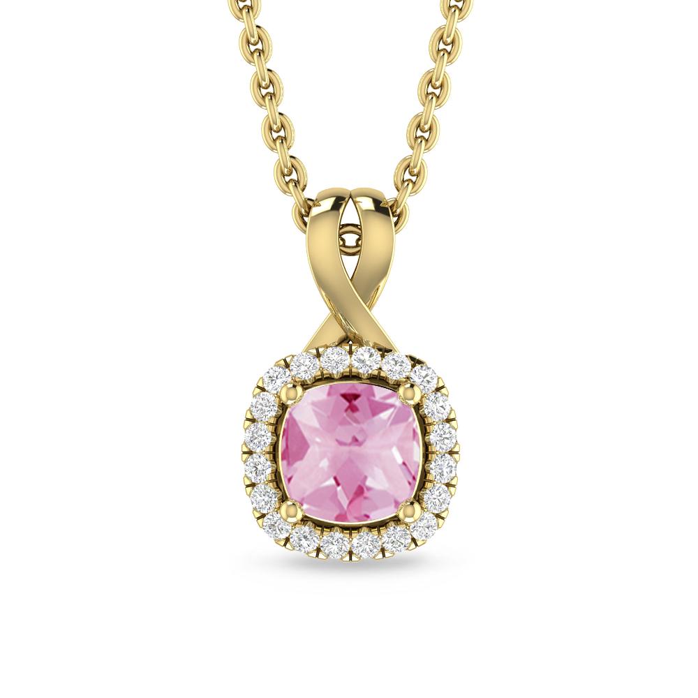 Yellow Gold - Pink Tourmaline