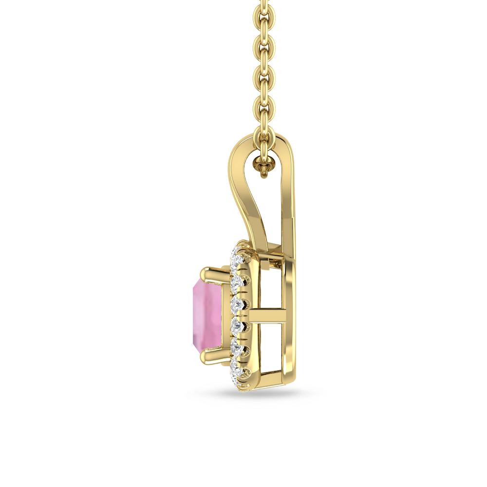 Yellow Gold - Pink Tourmaline