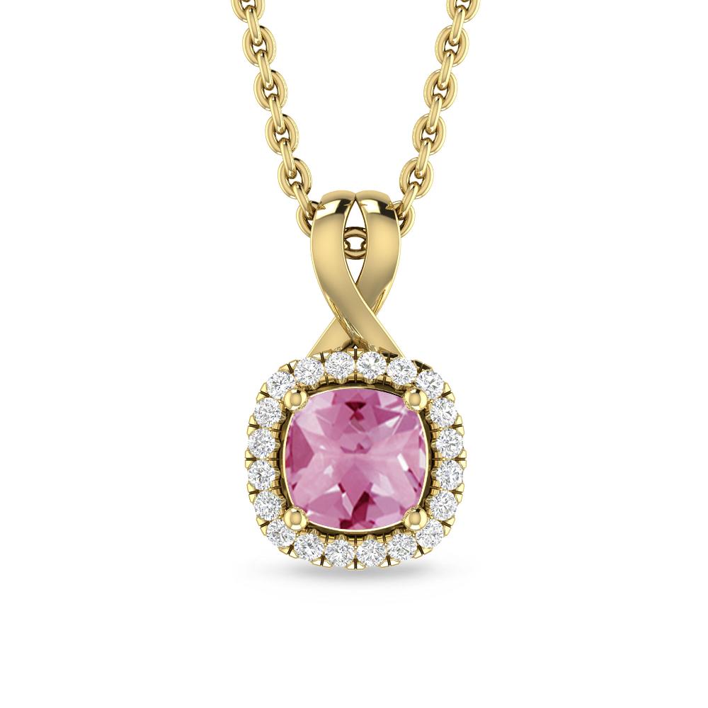 Yellow Gold - Pink Tourmaline