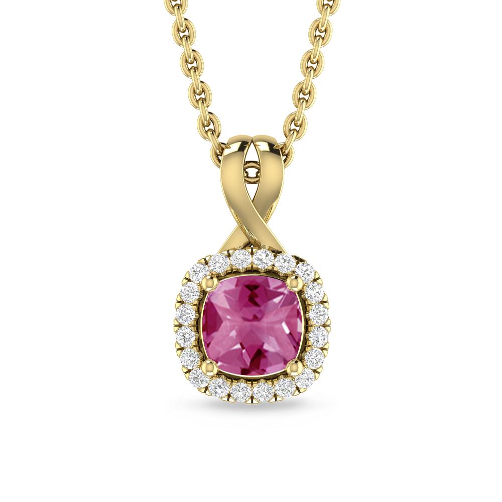 Yellow Gold - Pink Tourmaline