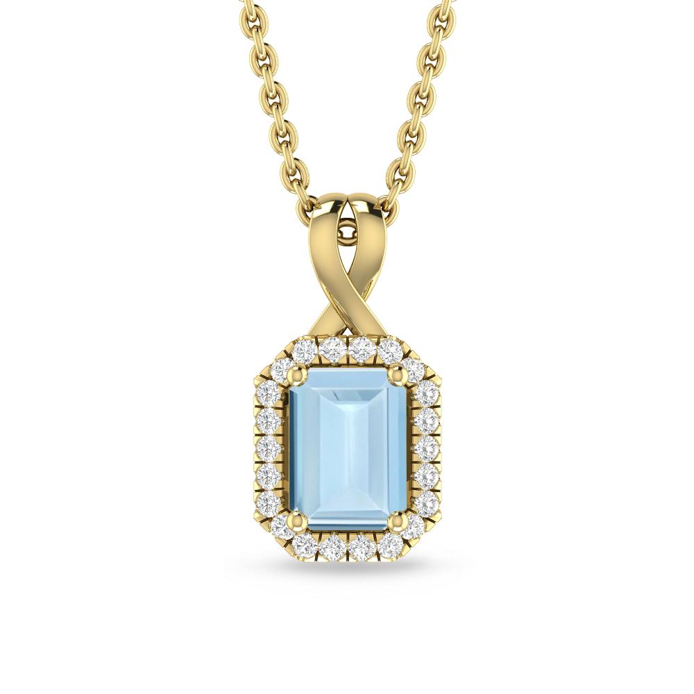 Yellow Gold - Aquamarine