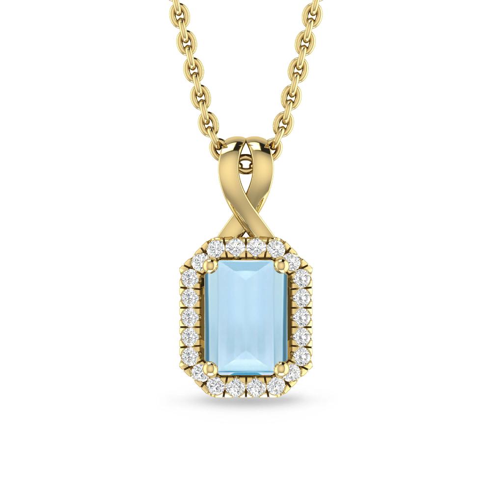 Yellow Gold - Aquamarine