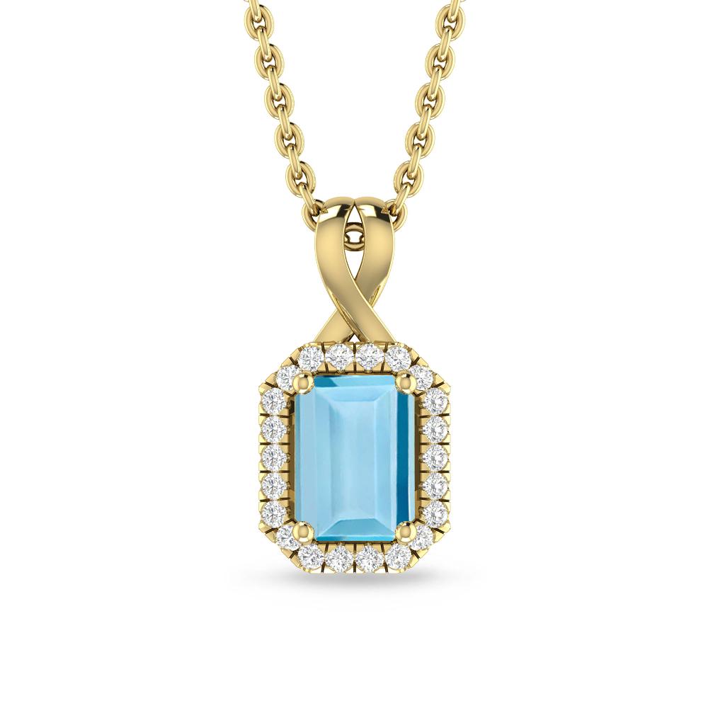 Yellow Gold - Aquamarine