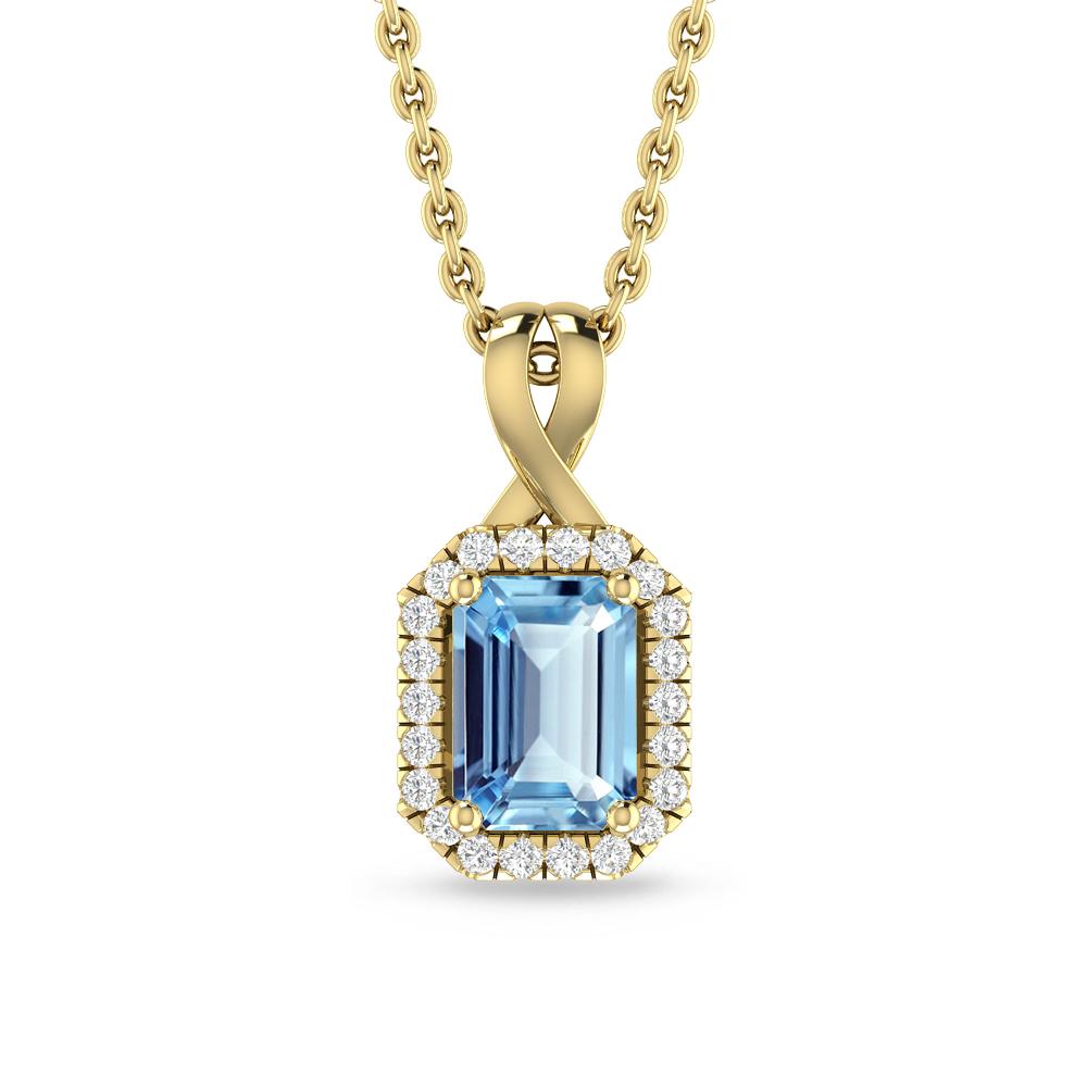 Yellow Gold - Aquamarine