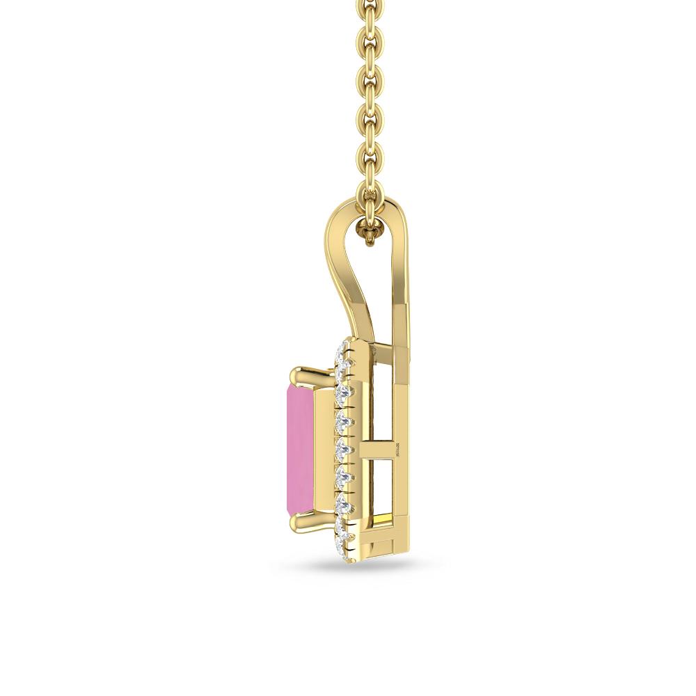 Yellow Gold - Pink Tourmaline