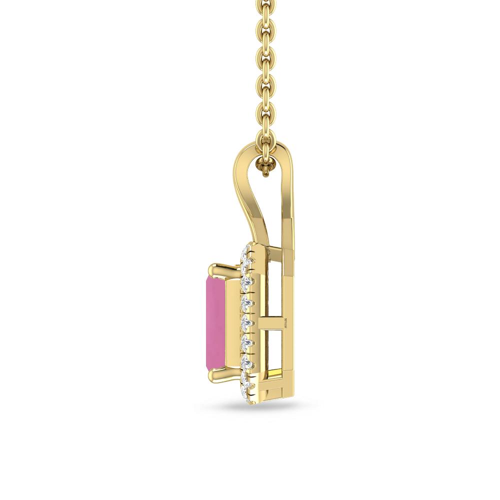 Yellow Gold - Pink Tourmaline