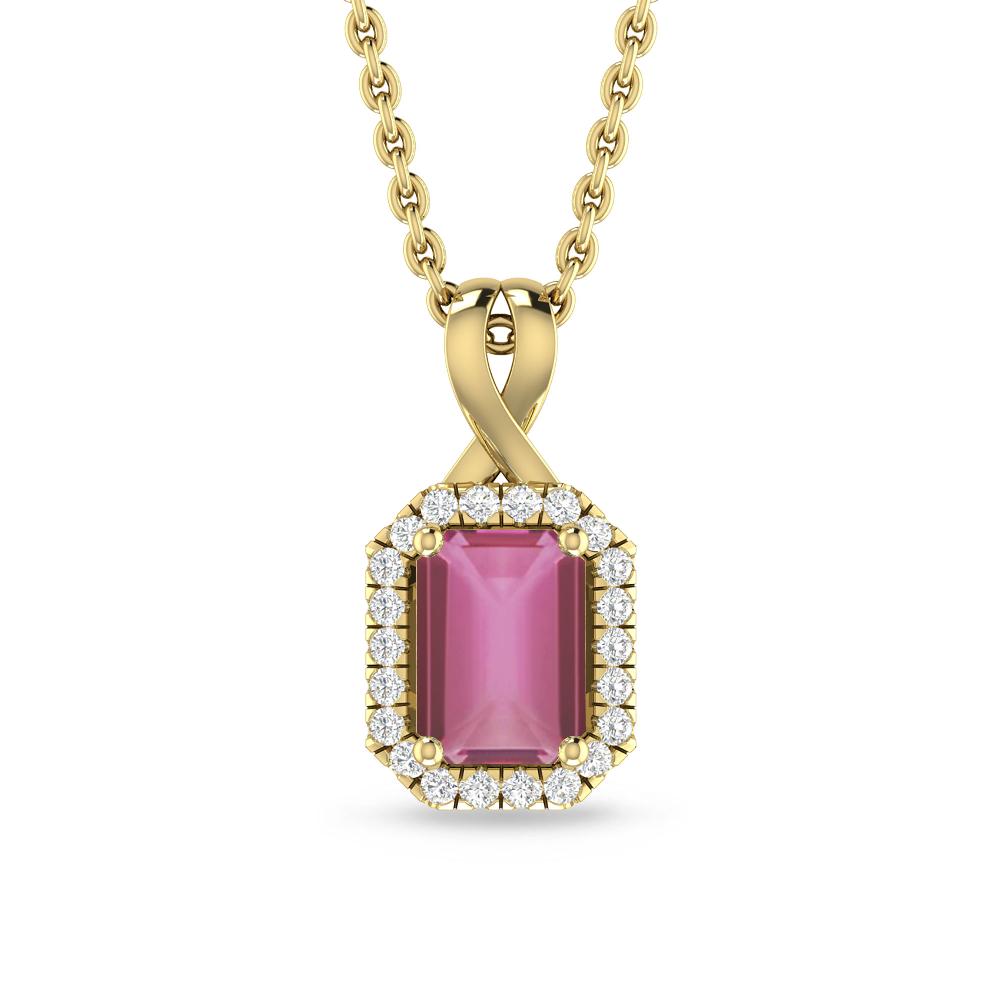 Yellow Gold - Pink Tourmaline