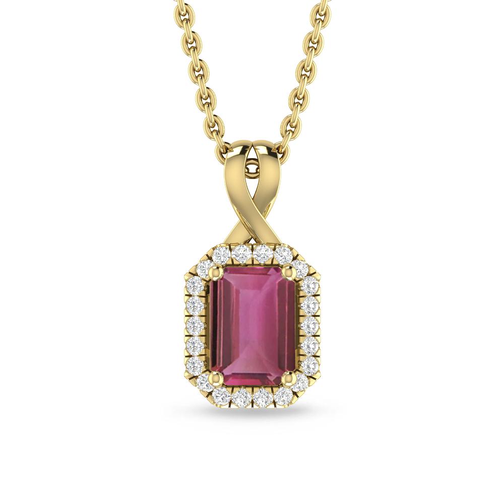 Yellow Gold - Pink Tourmaline