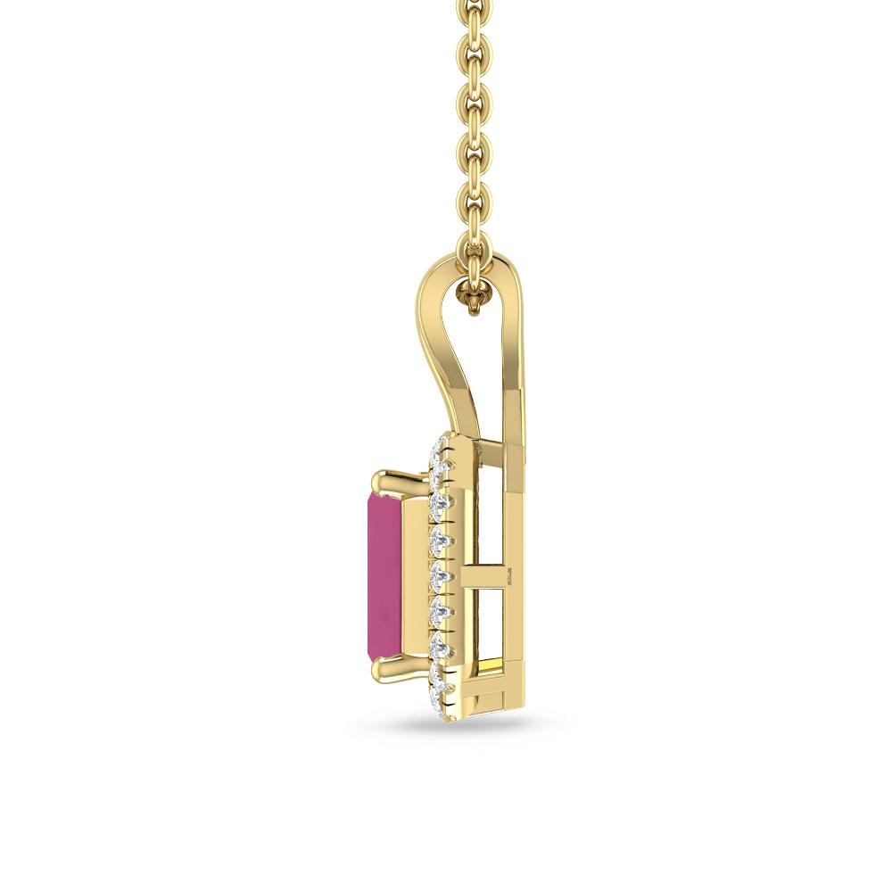 Yellow Gold - Pink Tourmaline