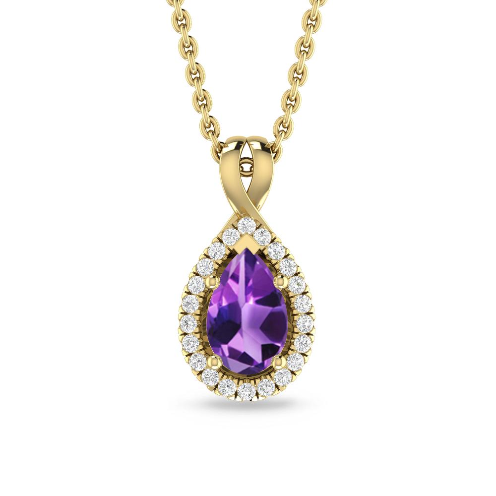 Yellow Gold - Amethyst