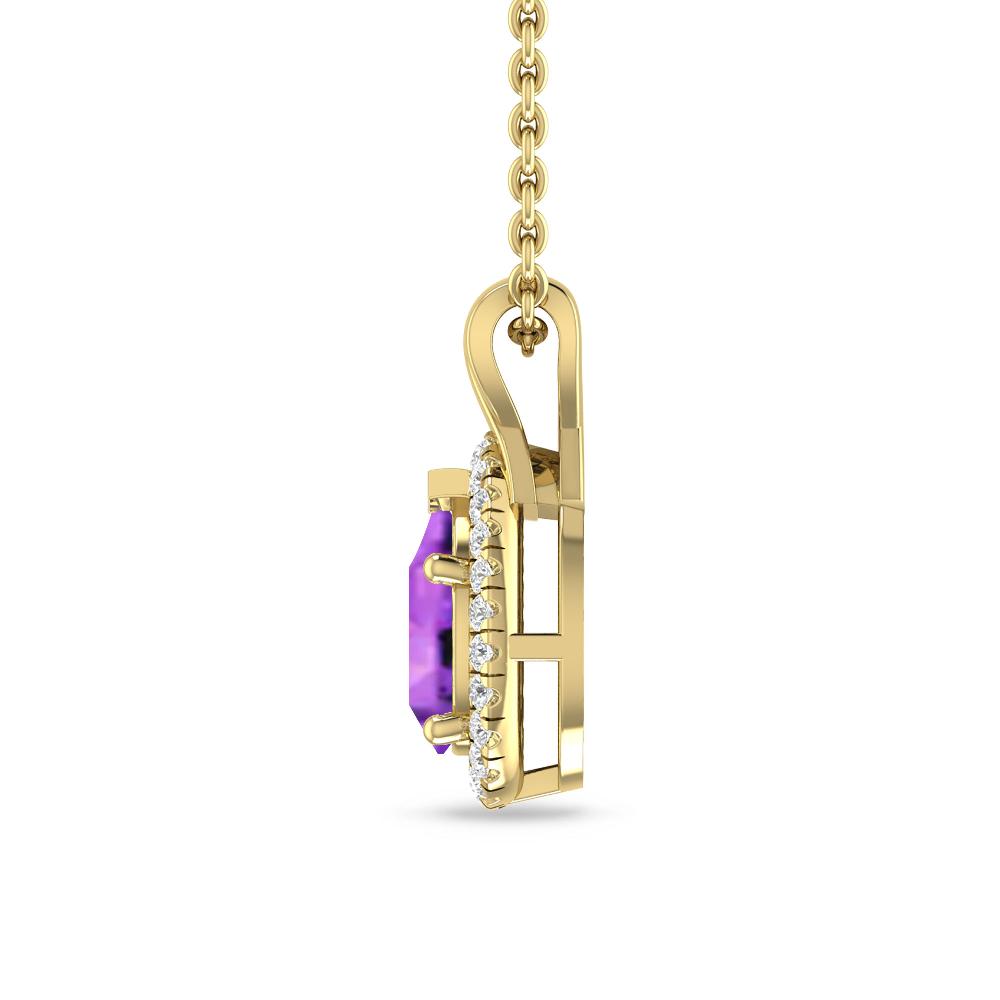 Yellow Gold - Amethyst