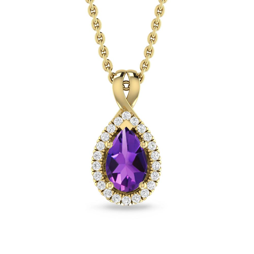 Yellow Gold - Amethyst