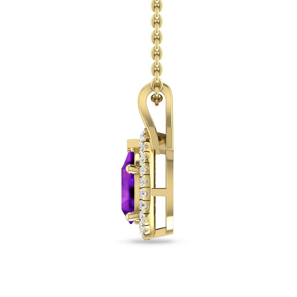 Yellow Gold - Amethyst