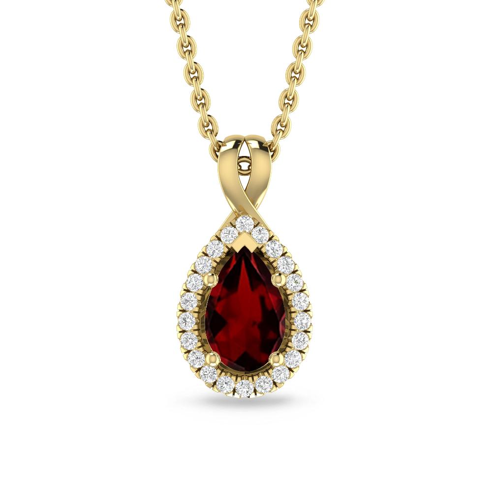 Yellow Gold - Garnet