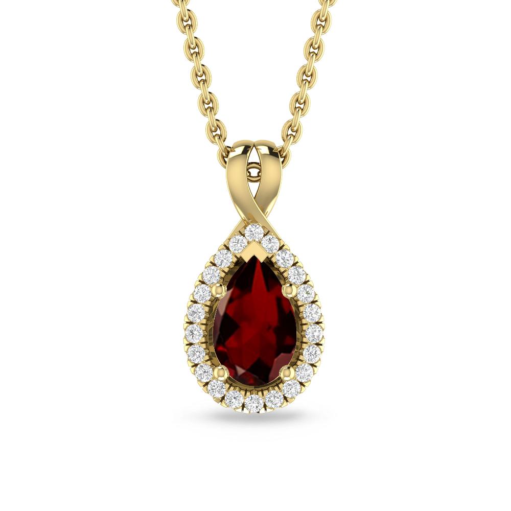 Yellow Gold - Garnet